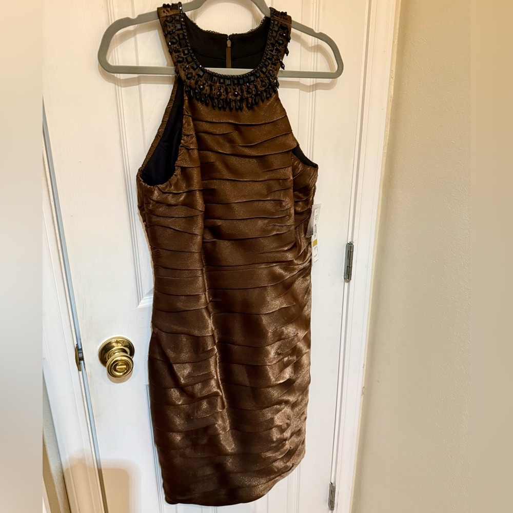 NWT R&M Richards Beaded Cocktail Dress